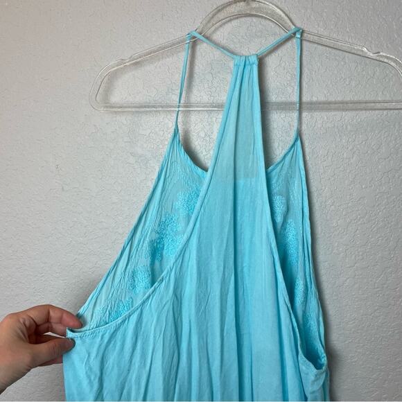 OCEAN BREEZE Bright Blue Hi Lo Flowy Dress Size S/M - Picture 7 of 7